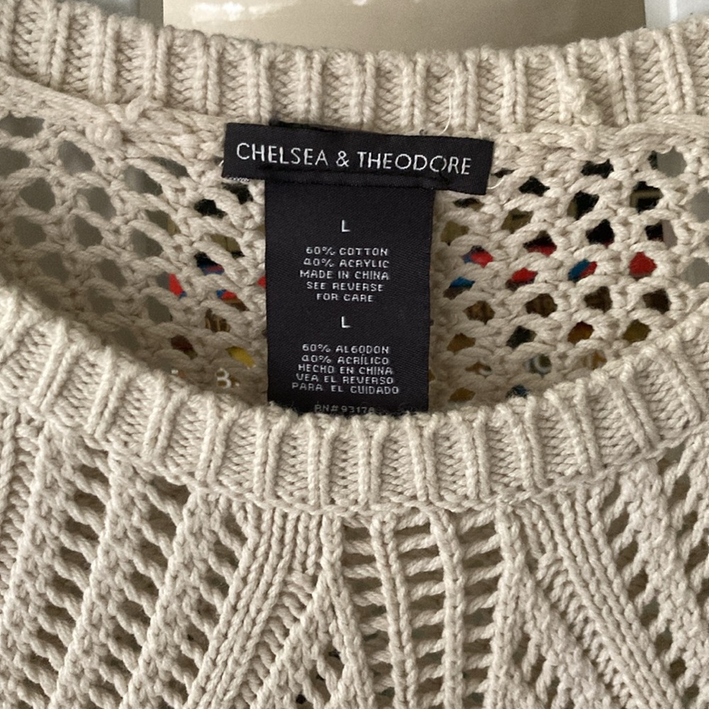 Chelsea & Theodore knit sweater L - Picture 3 of 4